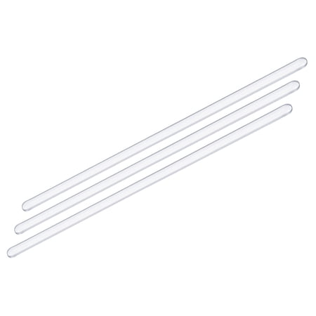 Uxcell 11.81" length 8mm Dia Borosilicate Glass Stick Stir Rod Mixing Tools for Lab 3 Pack