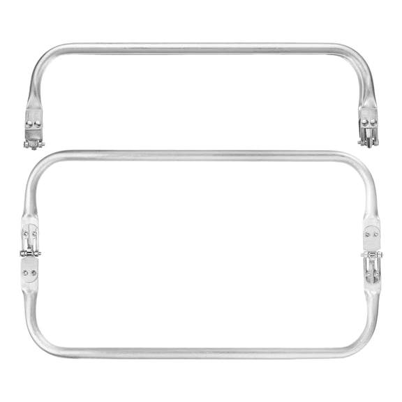 Uxcell 11.81IN Metal Purse Frame [2PCS] - Rectangle Frame Kiss Lock for DIY Purse Handle Making [silver Tone]