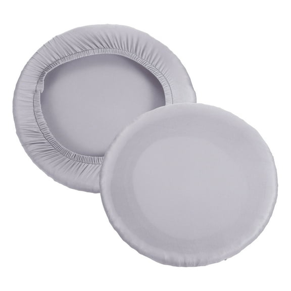 Uxcell 11" Bar Stool Cover 2 Pack Stool Cushion Cover 11"-14" Chair Light Gray