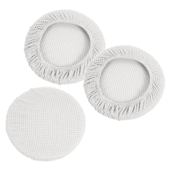 Uxcell 11" Bar Stool Cover, 3 Pack Stool Cushion Cover for 11"-16" Chair, Cream