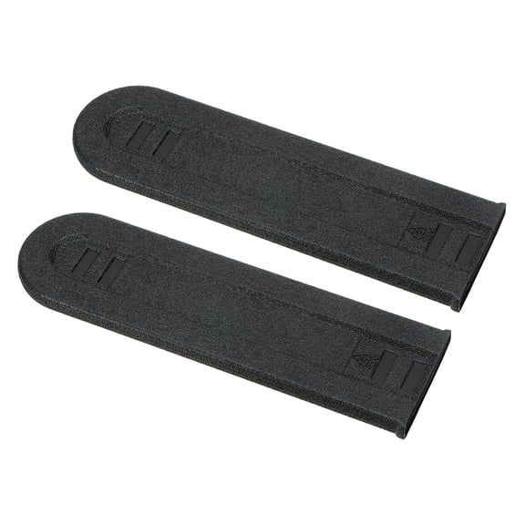 Uxcell 11" Chainsaw Chain Bar Protective Cover, Plastic Scabbard Guard, Tools Plate Protect Anti Scratch, Black 2Pcs