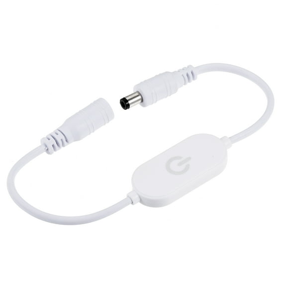 Uxcell 11'' DC 24V Touch Dimmer Switch Wire ABS Plastic White