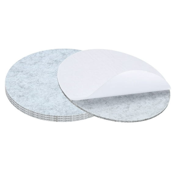 Uxcell 11" Diameter Felt Furniture Pads, 4 Pcs 1/2" Thick Lamp Base Felt, Light Grey