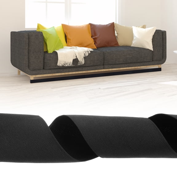 Uxcell 11 Feet x 5 Inch Under Couch Blocker, Nylon Under Furniture Blocker, Adjustable Gap Strap Barrier Prevent Things from Going Under Sofa Bed