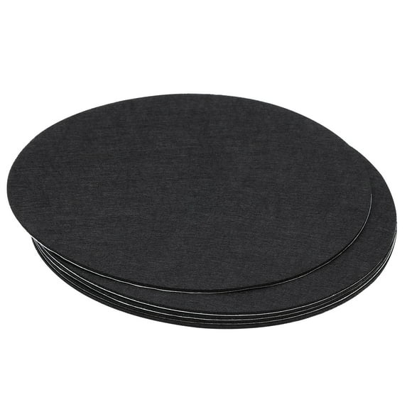 Uxcell 11 Inch Diameter Lamp Base Felt, 5Pack 2mm Thickness Adhesive Non-slip Anti-scratch Backed Felt, Black