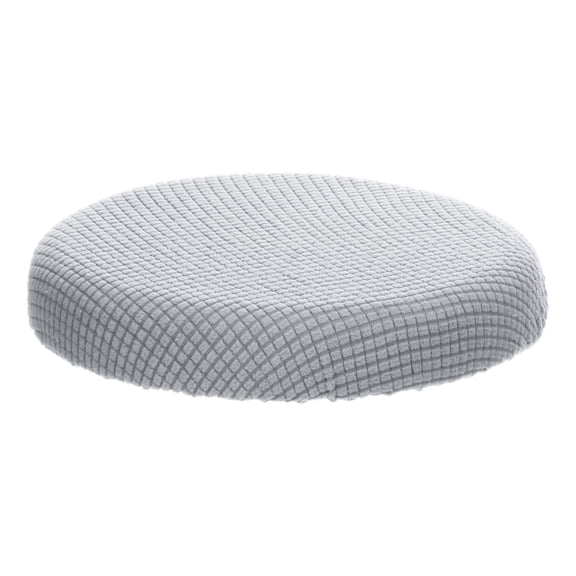 Uxcell 11" Round Bar Stool Cover, Washable Elastic Stool Cushion Slipcovers Light Gray