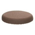 thumbnail image 1 of Uxcell 11" Round Bar Stool Cover, Washable Elastic Stool Cushion Slipcovers Tan, 1 of 7