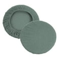 thumbnail image 1 of Uxcell 11" Round Bar Stool Covers, Washable Elastic Stool Cushion Cover for Kitchen Living Room Light Green, 1 of 7