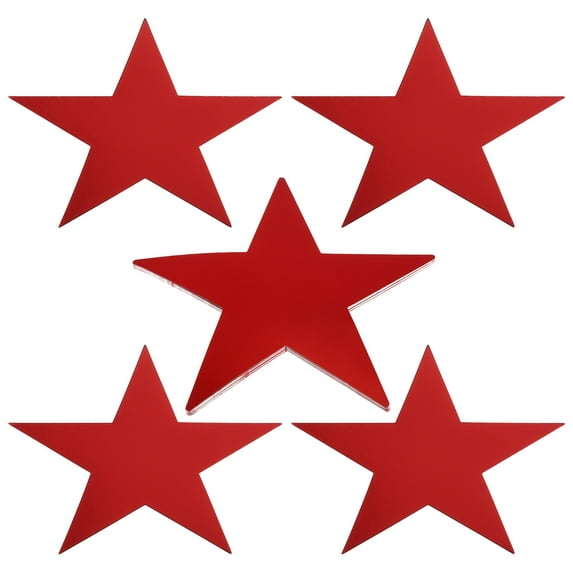 Uxcell 11" Star Cutouts, 12 Pack Star Cutout Double Printed Paper Stars for Classroom Decoration DIY Craft, Red