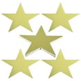 thumbnail image 1 of Uxcell 11" Star Cutouts, 48 Pack Star Cutout Double Printed Paper Stars for Classroom Decoration DIY Craft, Golden, 1 of 6
