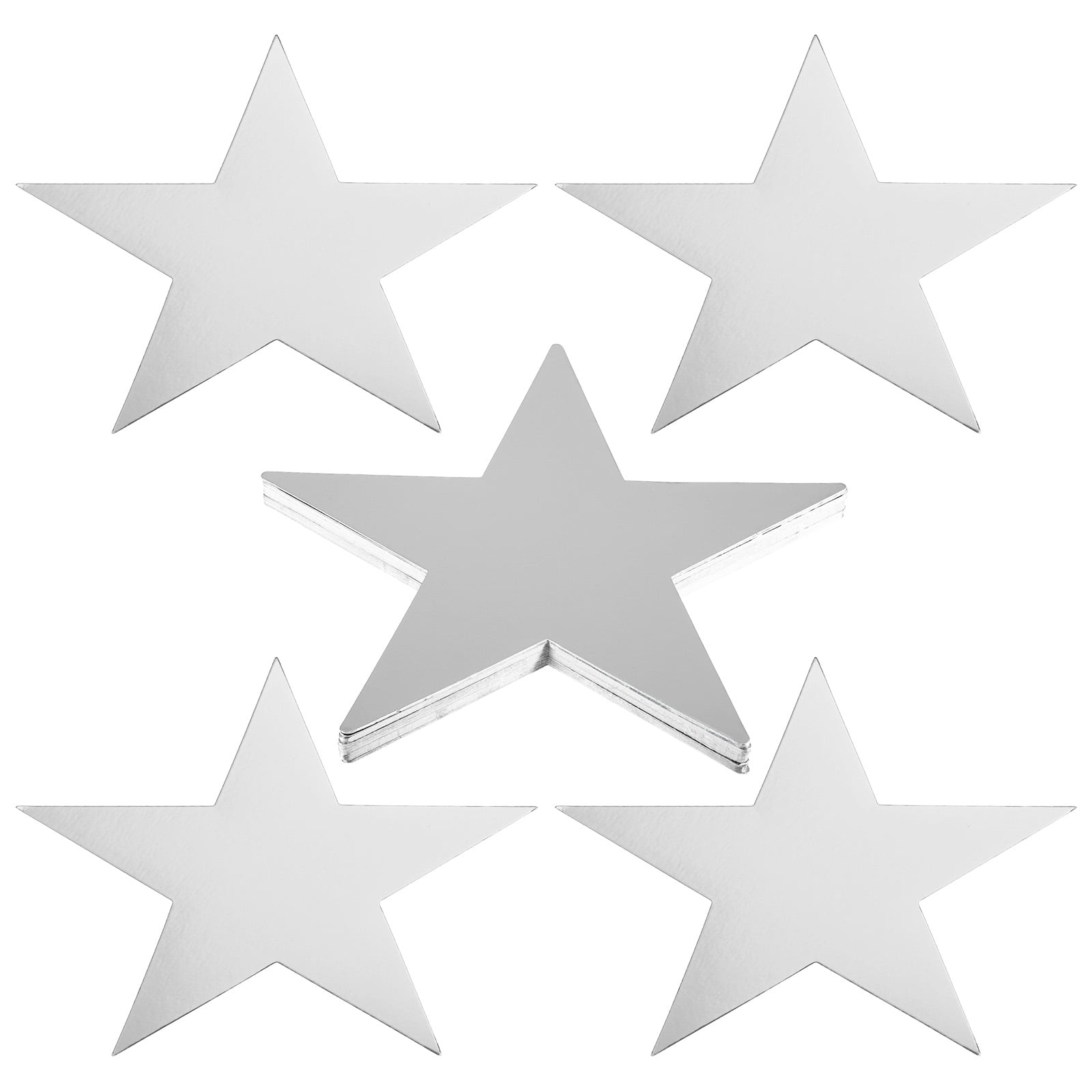 Uxcell 11" Star Cutouts, 48 Pack Star Cutout Double Printed Paper Stars