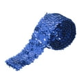 thumbnail image 1 of Uxcell 11 Yards 2 Inch Elastic Sequins Trim 5 Row Flat Sequin Strip Sequins Fabric Ribbon for Sewing Blue, 1 of 5