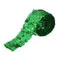 thumbnail image 1 of Uxcell 11 Yards 2 Inch Elastic Sequins Trim 5 Row Flat Sequin Strip Sequins Fabric Ribbon for Sewing Green, 1 of 5