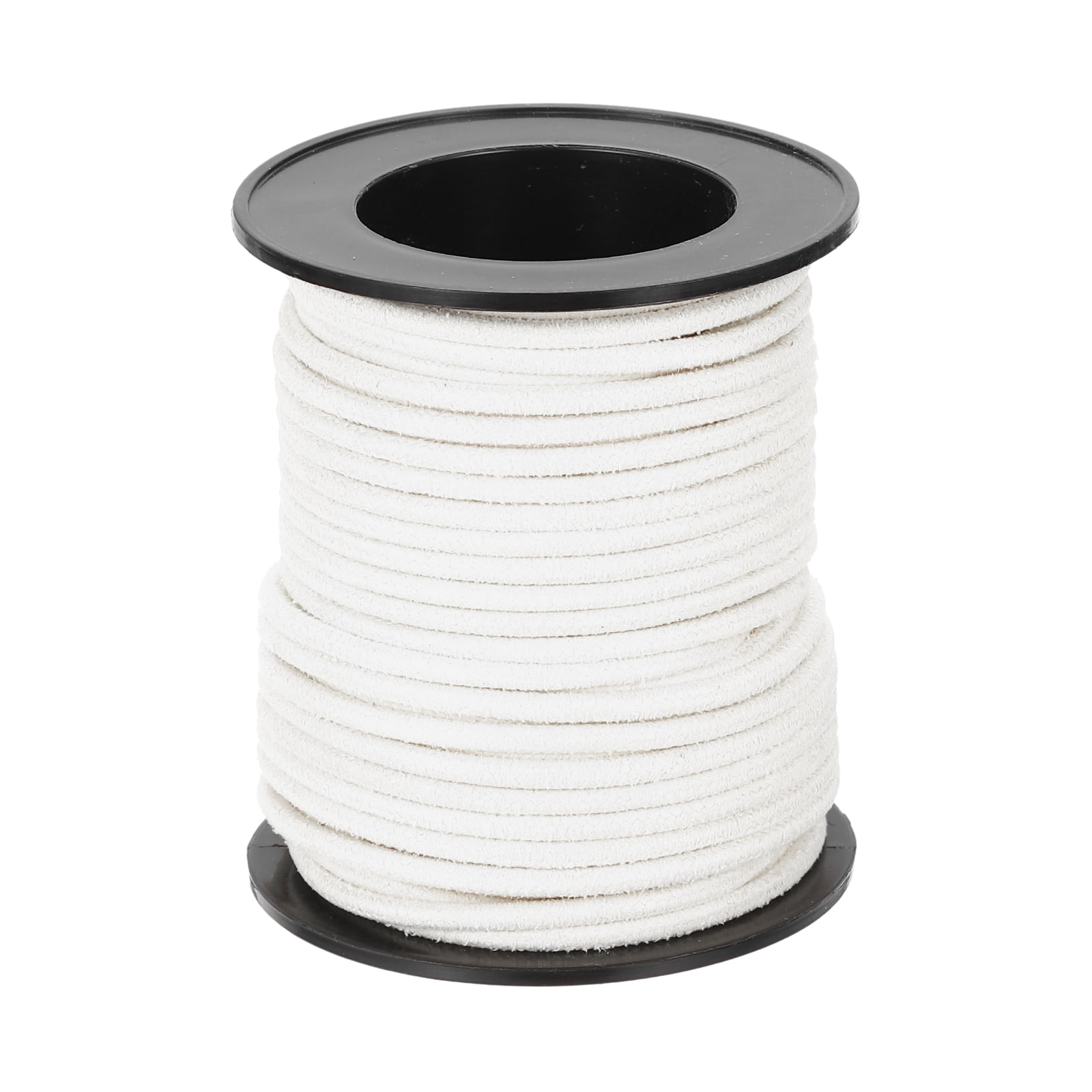 Uxcell 11 Yards x 3mm Faux Leather Cord, Flat Suede Cord Leather Strip ...