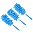 thumbnail image 1 of Uxcell 11" to 31" Chenille Cleaning Duster, Washable Extendable Brush Dark Blue 3Pack, 1 of 5