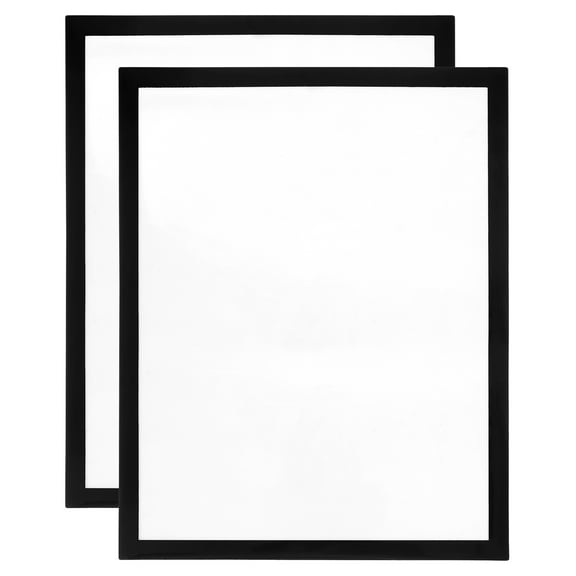 Uxcell 11" x 15" Inch Magnetic Self Adhesive Diamond Frames Suitable for 10" x 14" Picture, Black 2Pcs