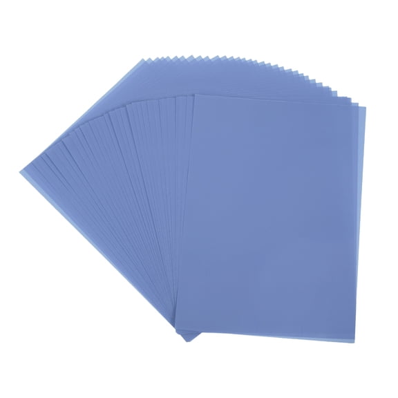 Uxcell 11" x 8.5" Vellum Paper, 36 Pcs Printable Tracing Paper, Translucent Vellum Sheets Jackets Tracing 100g for Invitations Belly Bands Drawing, Azure Blue