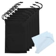 thumbnail image 1 of Uxcell 11"x7" Ski Goggle Bag Microfiber Goggle Pouch with Glasses Cloth Draw String, Black 6 Pack, 1 of 6