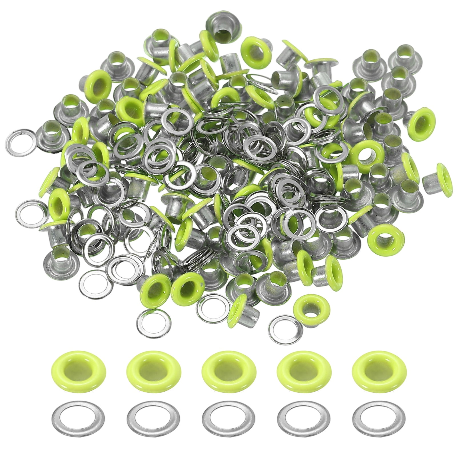 Uxcell 110 Pcs Grommets Eyelets with Washers 1/8