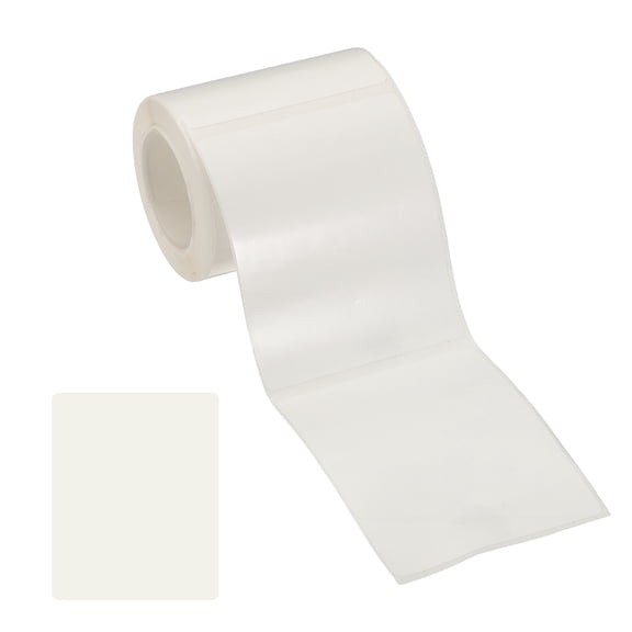 Uxcell 110 Pcs Thermal Labels, 2x2.4" Square Thermal Printer Labels Stickers Self Adhesive Tags Paper 1 Rolls Small Waterproof for Printer Small Business Name Tag Barcode, White