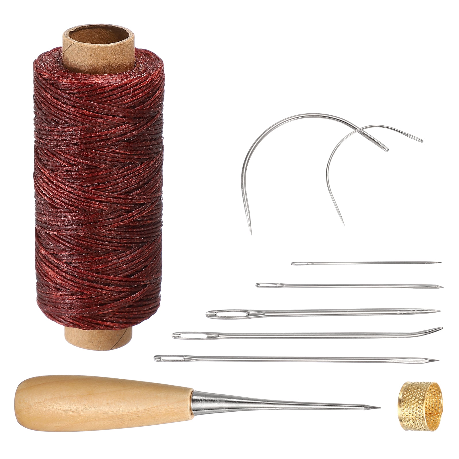 Uxcell 110 Yard Waxed Thread Cord, 0.8mm 150D Leather Sewing Waxed ...