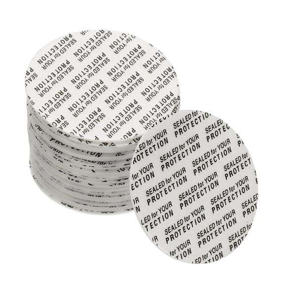 Uxcell 110Pack Foam Lid Liner, 40mm/1.57" PS Foam Resistant Tamper Pressure Sensitive Seal for Bottle Cap Liners Seals