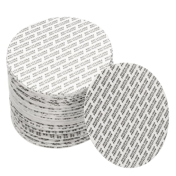 Uxcell 110Pack Foam Lid Liner, 92mm/3.62" PS Foam Resistant Tamper Pressure Sensitive Seal for Bottle Cap Liners Seals