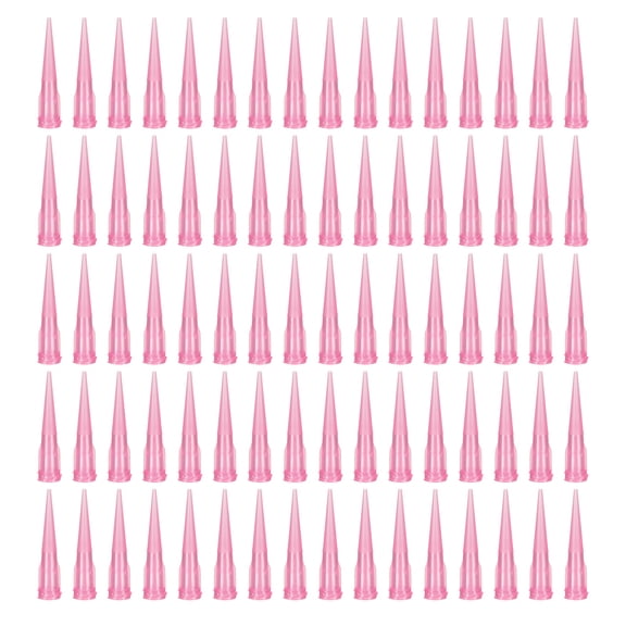Uxcell 110Pcs 18GA Plastic Tapered Pinhead, TT Blunt Dispensing Needle for Industry Oil Glue Epoxy Dispensing, Green