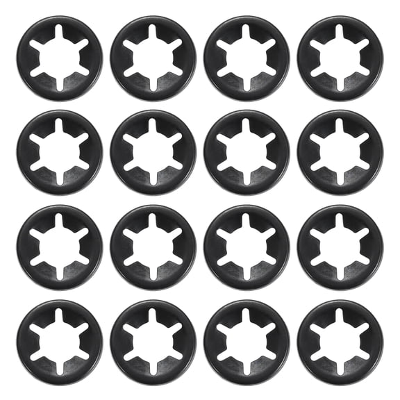 Uxcell 110Pcs Internal Tooth Lock Washers, M12 ID 25mm OD Star Locking Washer Quick Speed Retaining Clips Fasteners for Machinery, Automobile, Industrial Use, Flipped Edge