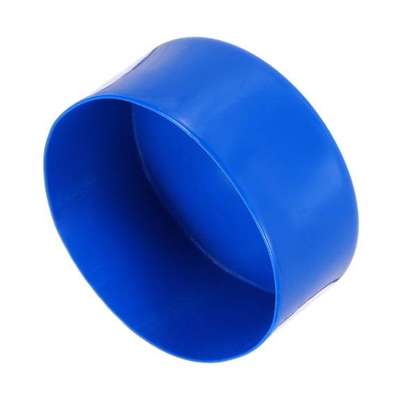 Uxcell 110mm(4 5/16") Rubber End Caps, Round Vinyl Plug Insert Plastic End Caps for Tubing, Fence, Pipe Post, Furniture, Railing, Blue