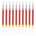 thumbnail image 1 of Uxcell 110mm Roller Pen Refills Red Gel Ink Pen Refill, Transparent Rod 100 Pcs, 1 of 5