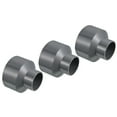 thumbnail image 1 of Uxcell Polyvinyl Chloride Reducer Pipe Fitting 4.33 inch x 2.48 inch 3 Pack Straight Coupling Adapter Connector Gray, 1 of 5