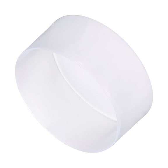 Uxcell 115mm (4 1/2") ID x 80mm (3 1/8") H Rubber End Caps, Pipe & Fence Post Protectors Flexible Vinyl End Caps for Industrial Pipes, Metal Tubing, Outdoor Fencing, Clear, 80mm Height