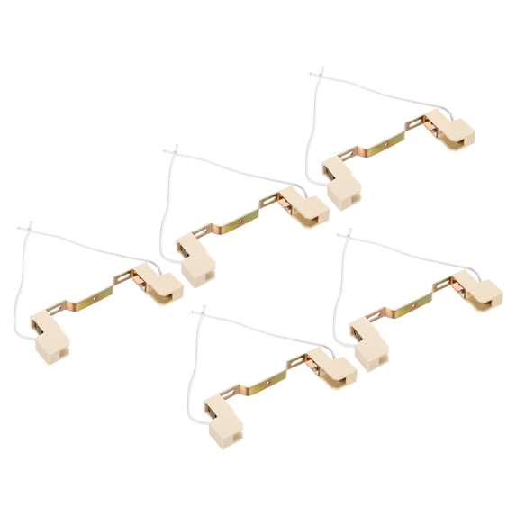 Uxcell 118mm R7S Socket Double End Lamp Holder Bulb Base Connector Multicolor White 5 Pack