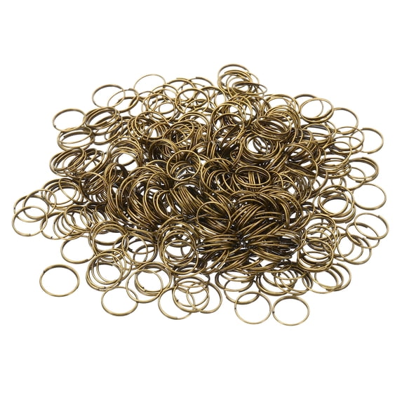 Uxcell 11mm/0.4" OD Chandelier Split Rings Split Circular Ring Clips Bronze 500 Pack
