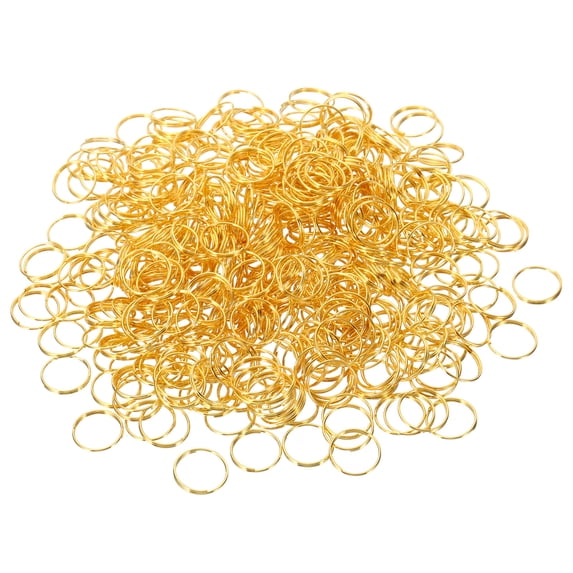 Uxcell 11mm/0.4" OD Chandelier Split Rings Split Circular Ring Clips Golden 500 Pack