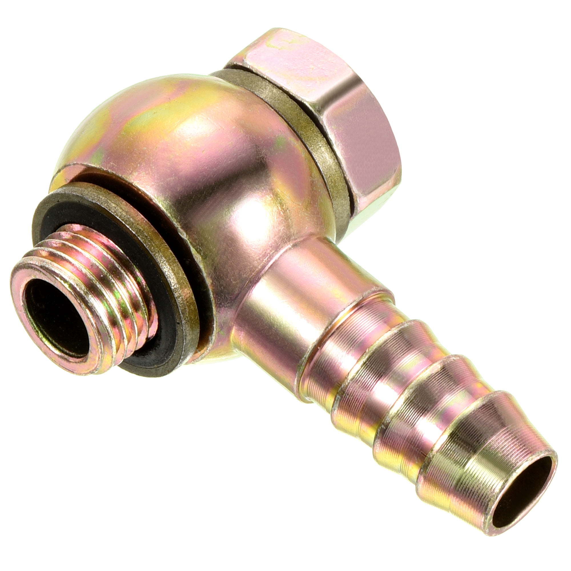 M12x1.25 To 8mm Hose Connector - Black Anodised Aluminium Hose Barb Fitting 7 thumbnail image