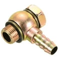 thumbnail image 1 of Uxcell 11mm Barb M16x1.5 Male Thread Hose Pipe Fitting Elbow Carbon Steel Adapters, 1 of 5