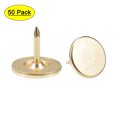thumbnail image 1 of Uxcell 11mmx10mm Flat Head Furniture Nails Gold Tone Upholstery Nails Tacks 50 Pack, 1 of 5