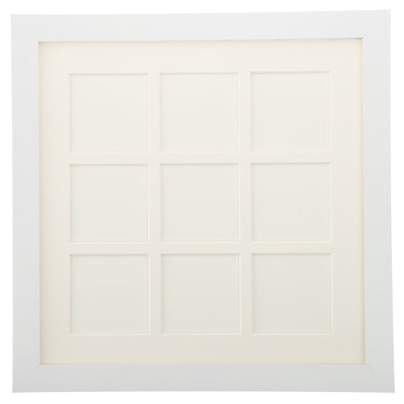 Uxcell 11x11 Collage Picture Frame Displays 9Pcs 2.2x2.2 Pictures, White