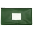thumbnail image 1 of Uxcell 11x6" Money Bank Deposit Bag with Zipper, Leatherette Cash Coin Check Pouch with Clear Window, Green, 1 of 6