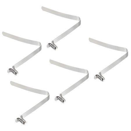 Uxcell 11x6mm Kayak Paddle Snaps, Hollow Button Single Pin Lock Tube Spring Clips for Tent Pole, 5 Pack