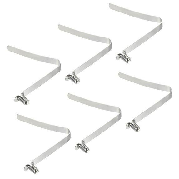 Uxcell 11x6mm Kayak Paddle Snaps, Hollow Button Single Pin Lock Tube Spring Clips for Tent Pole, 6 Pack