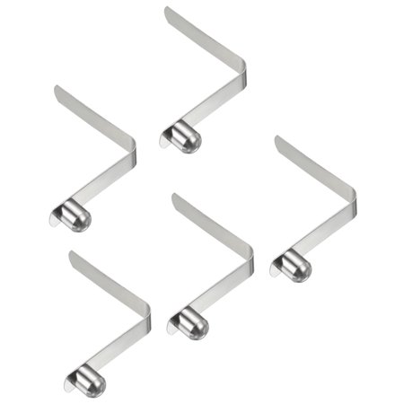 Uxcell 11x9mm Kayak Paddle Snaps, Solid Button Single Pin Lock Tube Spring Clips for Tent Pole, 5 Pack