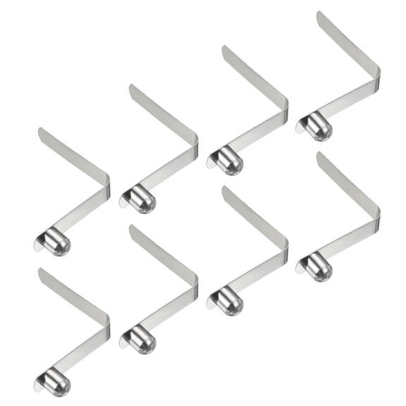 Uxcell 11x9mm Kayak Paddle Snaps, Solid Button Single Pin Lock Tube Spring Clips for Tent Pole, 8 Pack