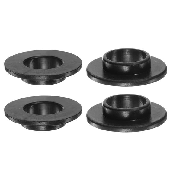 Uxcell 12.1mmx14.7mmx5.5mm Flanged Sleeve Bearings Nylon Bushings, Black 4 Pack