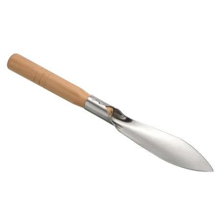 Uxcell 12.2" Hand Gardening Trowel, Stainless Steel Nonslip Handle Forged V Shaped Potting Shovel, Silver