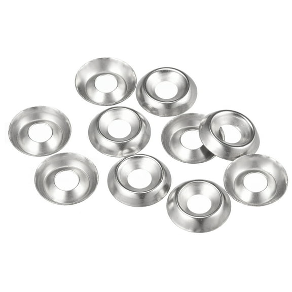Uxcell #12 304 Stainless Steel Cup Washer Countersunk for Screw Bolt 50 Pack