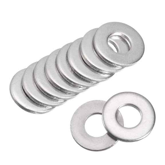 Uxcell #12 316 Stainless Steel Flat Washer for Screw Bolt 50 Pack