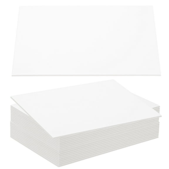 Uxcell 12.5x10x0.1" Chipboard Sheets, 20Pcs 100PT Thick Book Board Binders Board Sturdy Bookbinding Supplies, White